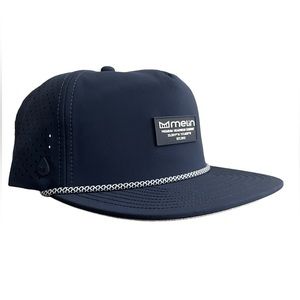 Melin Navy Cap with Contrasting White Rope Trim
